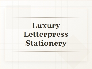 Luxury Letterpress Stationery for Elegant Occasions