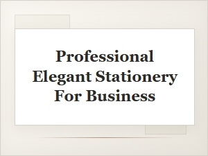 Professional Stationery with an Elegant Design